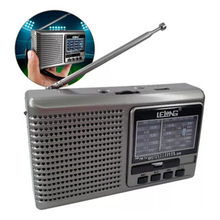 Rádio Portátil Am/fm/sw1/6 Com Iluminação Antena Cor Cinza 3.7v  Banda de frequência FM 64 MHz x 108 MHz em Oferta na Shopee