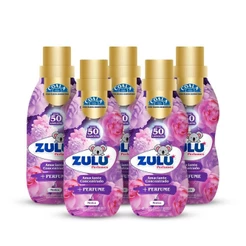 Kit 5 Amaciantes de Roupas Concentrado Zulu Perfumes/Coala - Místico 1 L