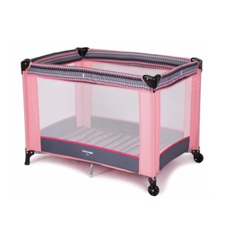 Berço Cercado Portátil Para Bebê Até 15kgs Fit Rosa Voyage em Oferta na Shopee