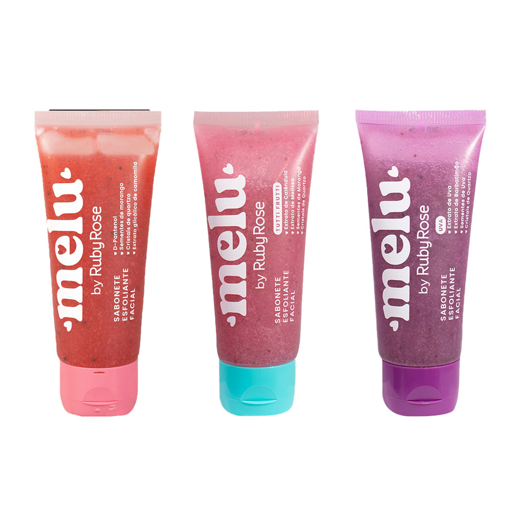 Sabonete Esfoliante Facial Ruby Rose Melu RR4400 em Oferta na Shopee