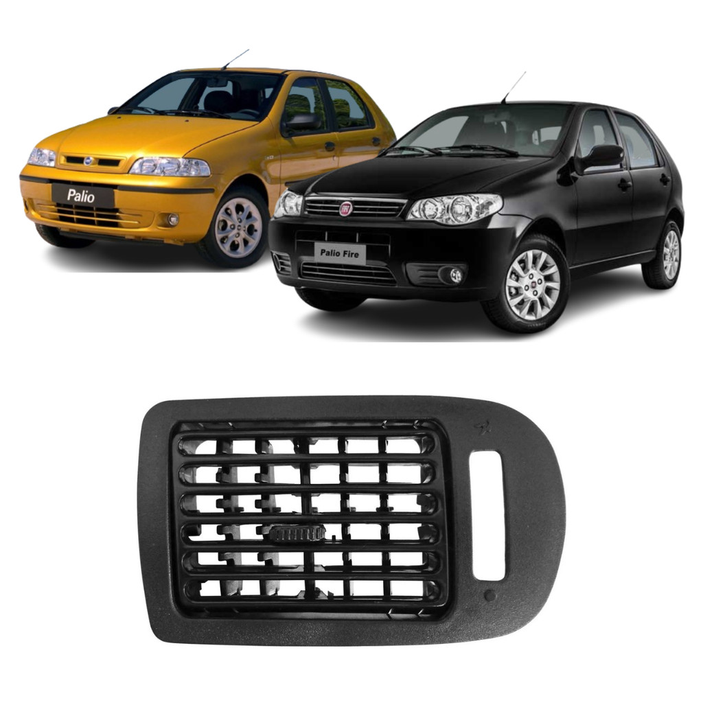MOLDURA DIFUSOR AR LATERAL COM DIFUSOR PALIO G1 1996 ATÉ 2004 G2 FIRE 2000 ATÉ 2012 STRADA 1998 ATÉ 2004 ESQUERDO
