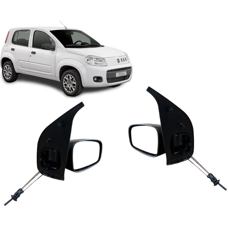 Retrovisor Uno Vivace 2010 2011 2012 2013 2014 2015 4 Portas Com Controle