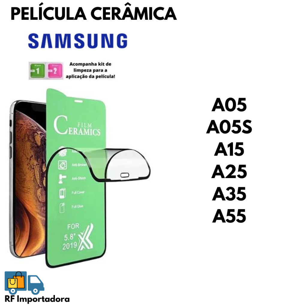 Película De Cerâmica Flexível Hidrogel 3D/9D Para Samsung A05 A05S A15 A25 A35 A55