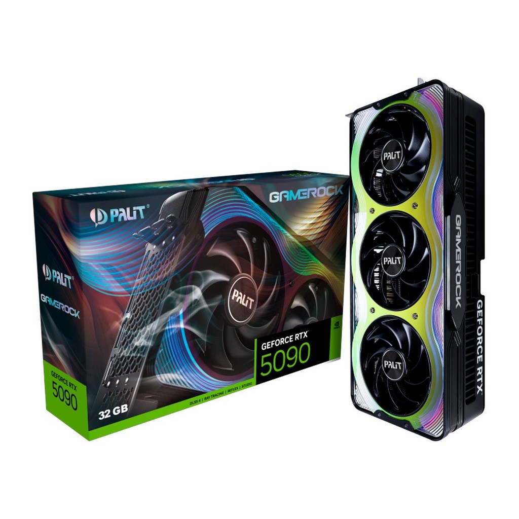 Placa De Video Palit Geforce Rtx 5090 32gb Gddr7 512bits Ne75090019r5-gb2020g
