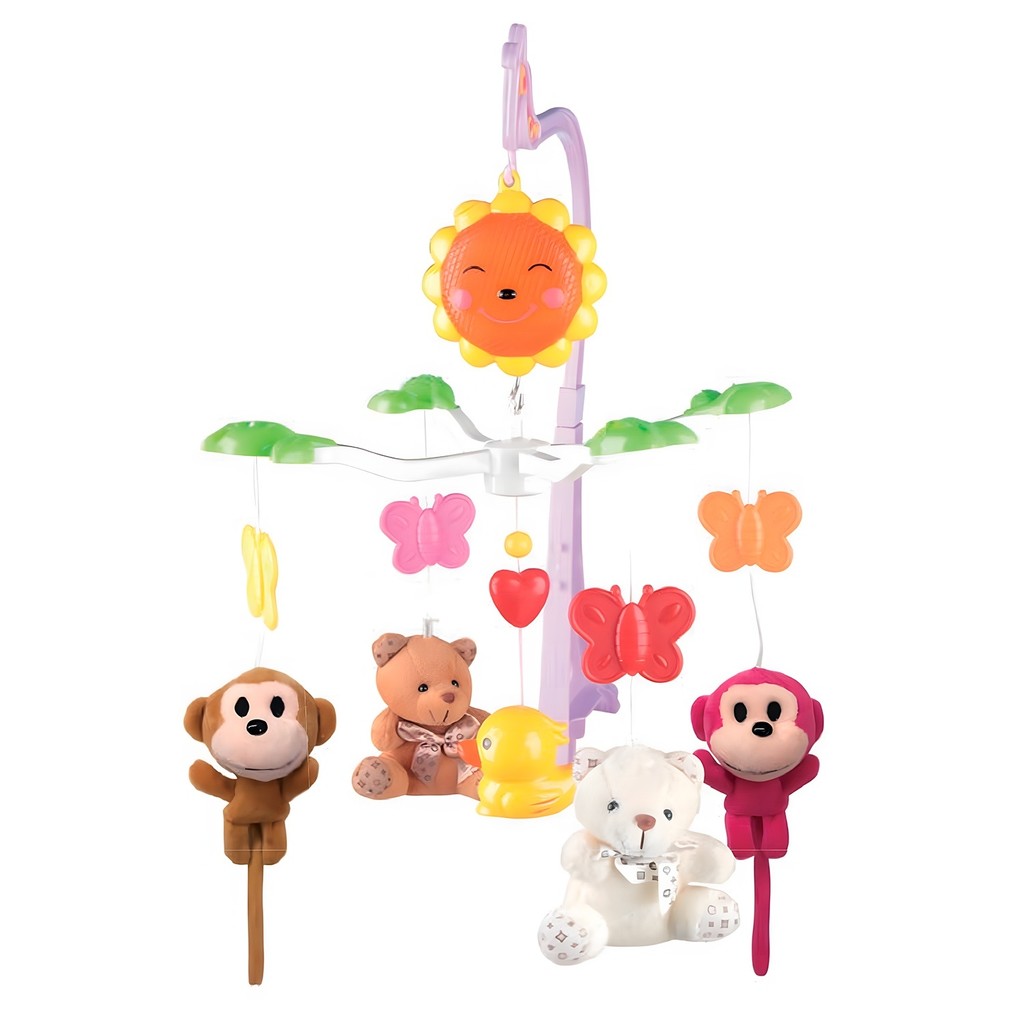 Móbile Musical Para Bebês Com Mecanismo De Corda Interativo Sensorial - Unitoys