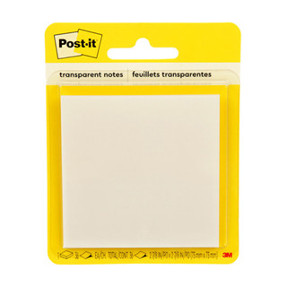 Bloco de notas adesivas Post-it Transparente 73x73mm 36 folhas 3M em Oferta na Shopee
