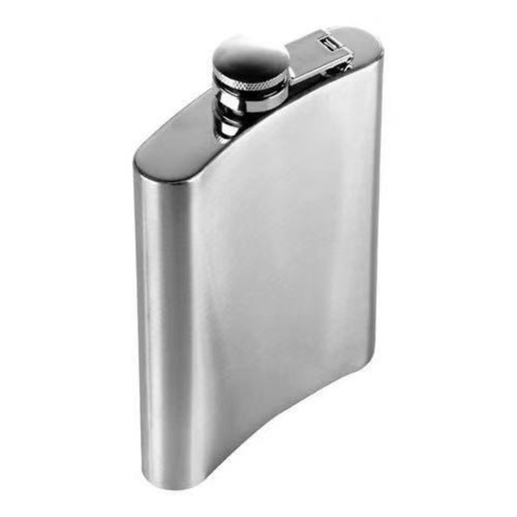 Aço Cantil Em Inox 190ml Porta Bebidas Rum - Envio Rapido De Bolso Porta Bebida Aço Inox Whisky Vodka Rum /m