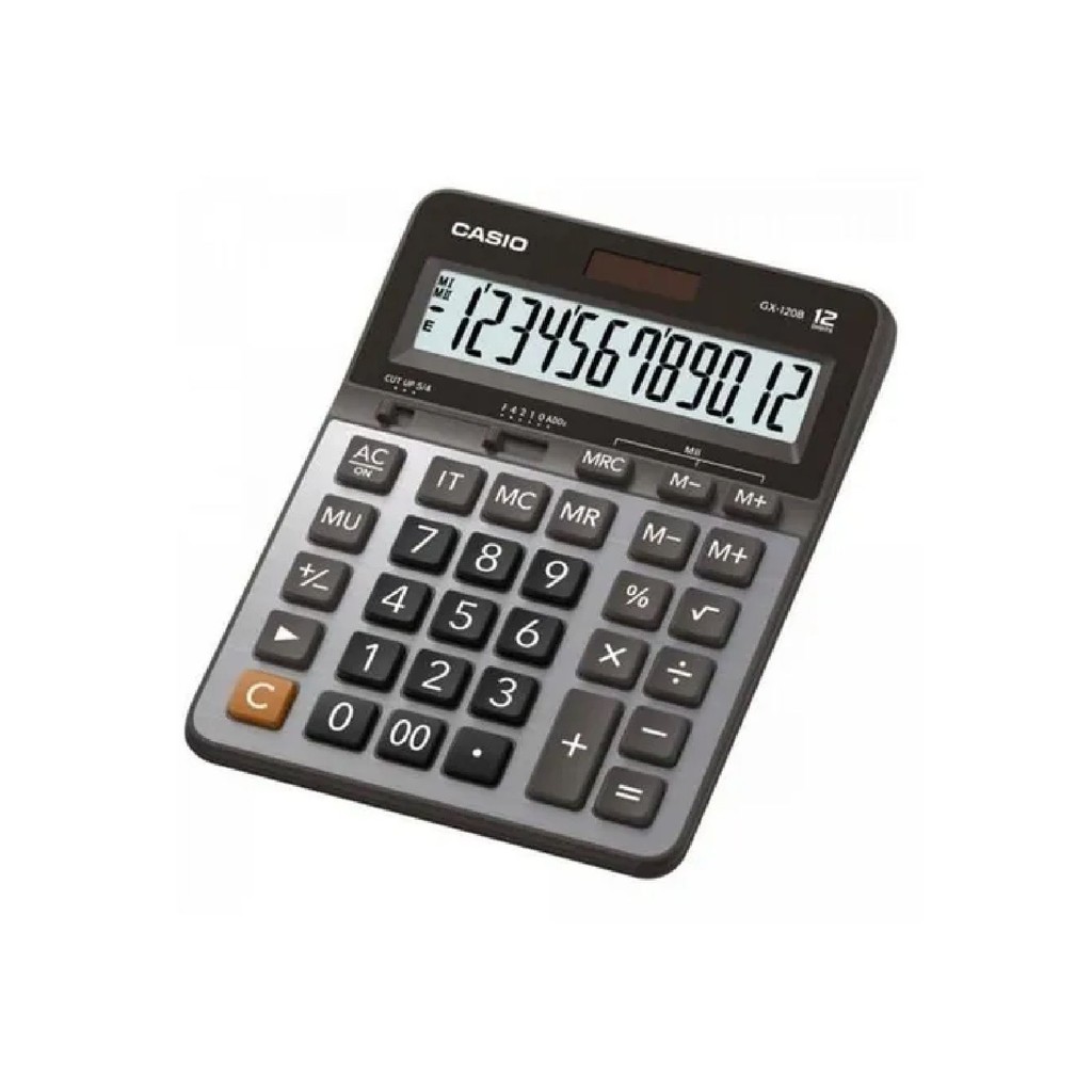 Calculadora de Mesa Casio GX-120B-W-DC Preto