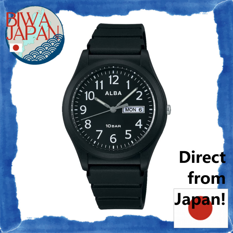 【Direto do Japão】[Seiko Watch] Relógio de Pulso Alba Sports Quartz AQPJ411 Masculino Preto