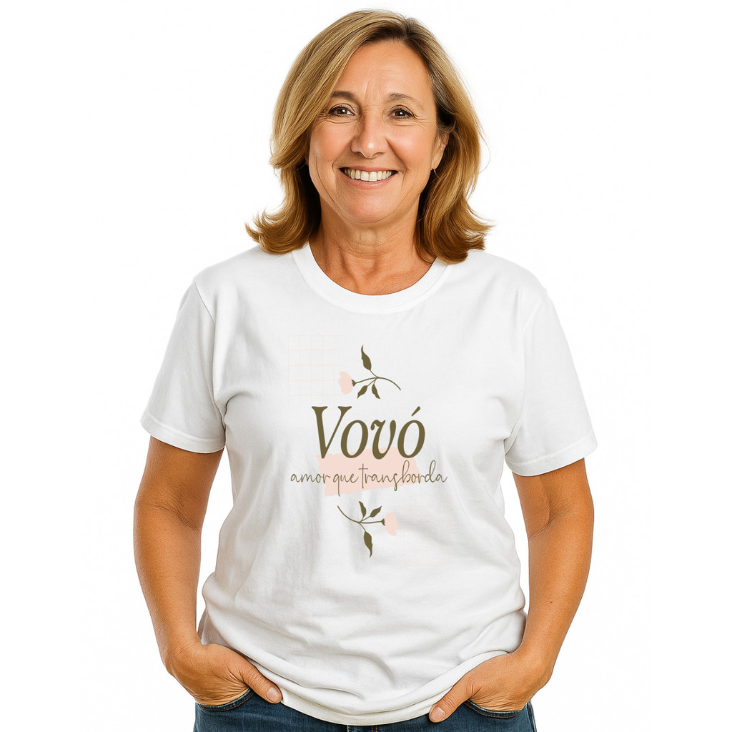 Camiseta vó blusa vovó mais amada do mundo