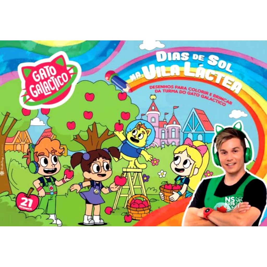 Gato Galáctico - Dias de Sol na Vila Láctea - Turma do Gato Galáctico em Oferta na Shopee