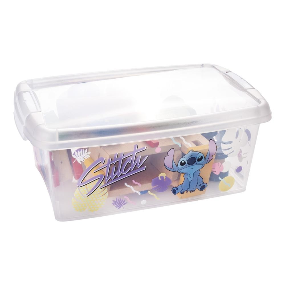 Caixa Stitch com Travas Organizadora Multiuso 3,4 L Plasútil - Home & Living