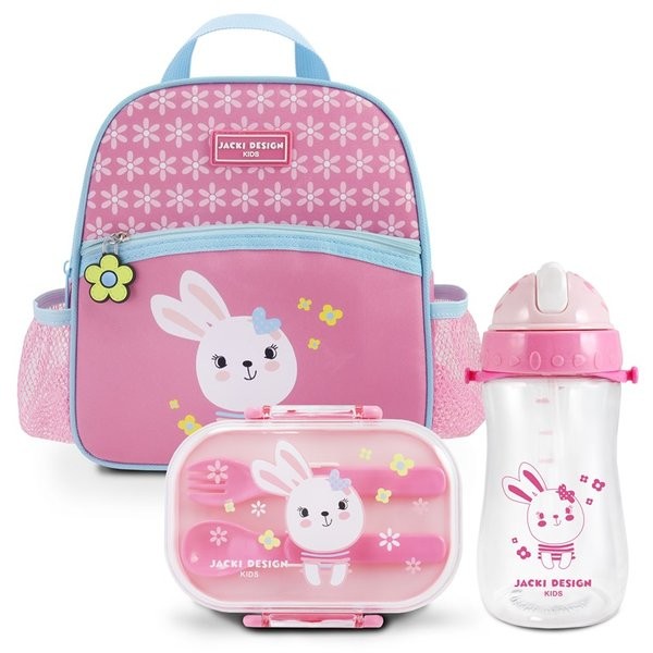 Conjunto de Lancheira Térmica 4750ml c/ Pote p/ Lanche de 2 Andares e Garrafa de 460ml - Jacki Design em Oferta na Shopee