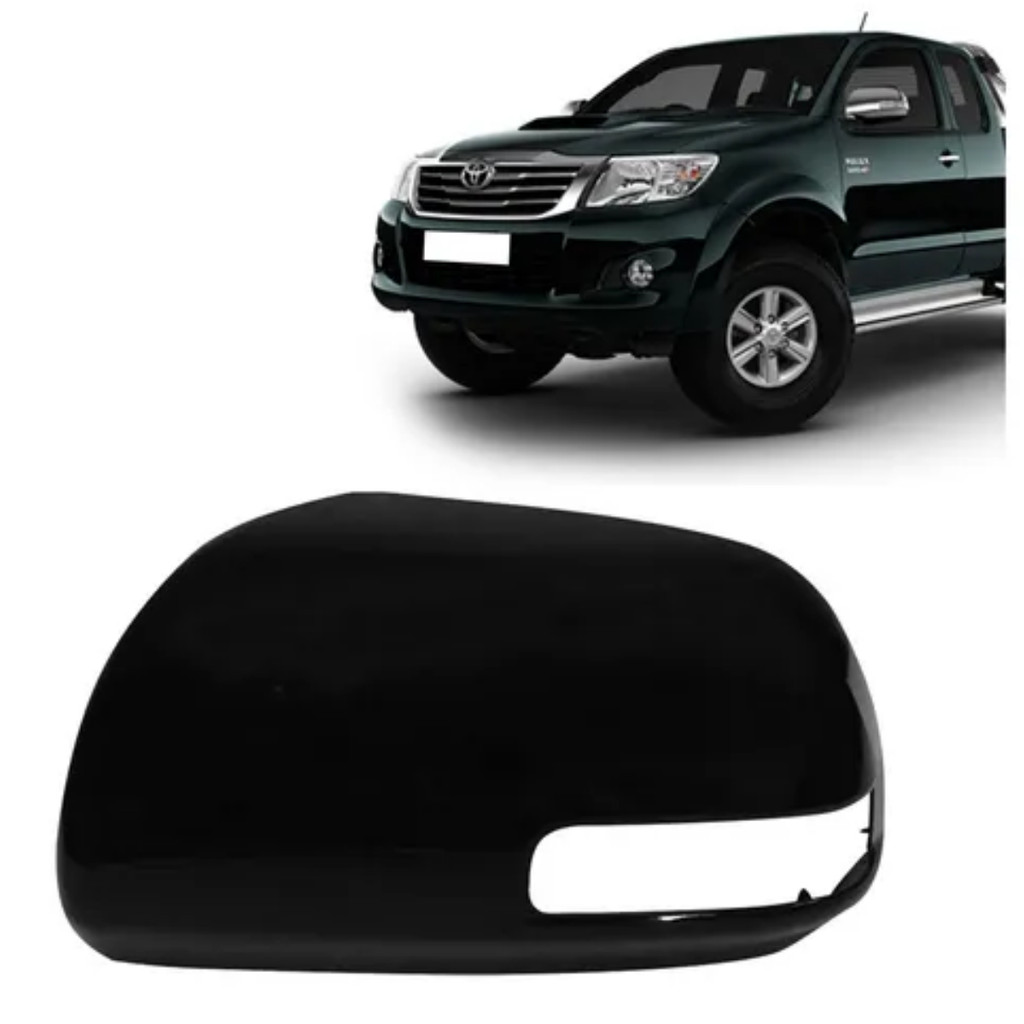 Capa Retrovisor Hilux 2012 a 2015 C/Pisca Black Piano LE