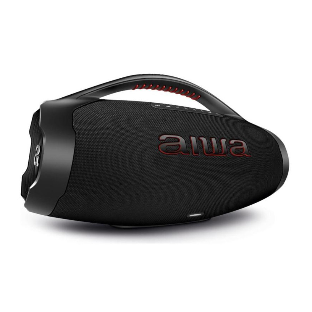 Caixa De Som Boombox Aiwa AWS-BBS-01B 200w IP66 30hs De Bateria Preto Original