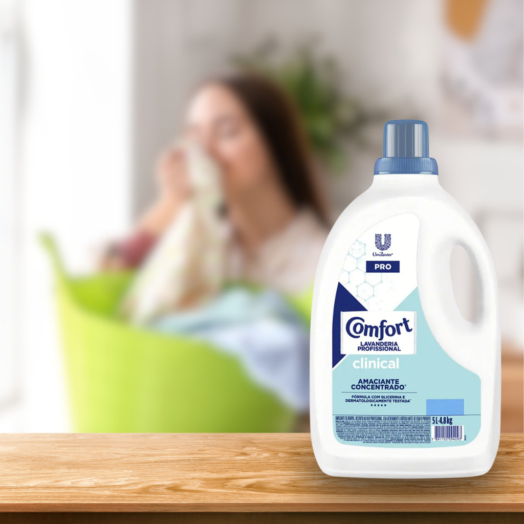 Amaciante Concentrado Comfort Clinical 5L — imagem 2 de 2