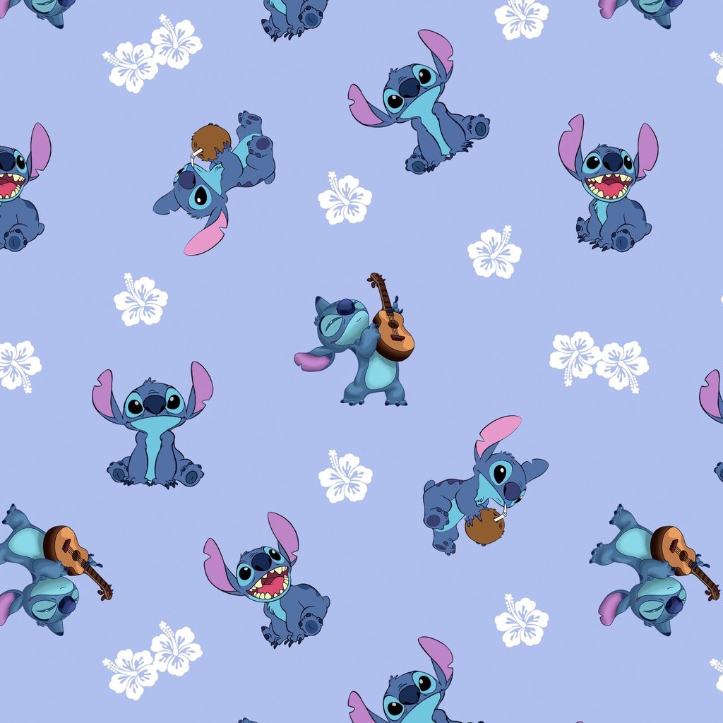 TECIDO TACTEL 100% POLIESTER STITCH LILLO LILO PARA ARTESANATO, ROUPA, DECORAÇAO