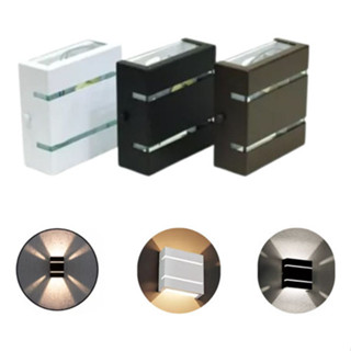 Kit 4 Arandela Luminária Slim Externa Interna 2 Frisos Moderna Apartamento Casa Corredores Jardim em Oferta na Shopee