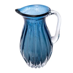 Jarra Wolff Italy de Vidro Azul 800ml