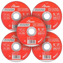 Kit Disco de Corte 4.1/2'' x 3,2mm x 7/8'' Com 5 Unidades Para Inox - Onsite
