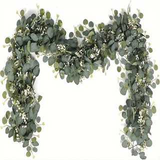 Planta Artificial de Vinha de Eucalipto Verde Pendurada para Decoração de Casamento, Jard…