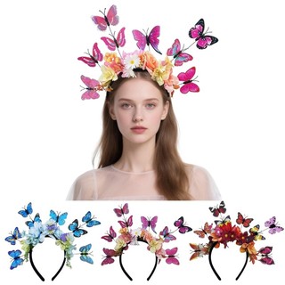 Vida Quente Como Faixa De Cabelo De Flor De Borboleta Para Chá De Panela E Uso Especial De Ocasiões