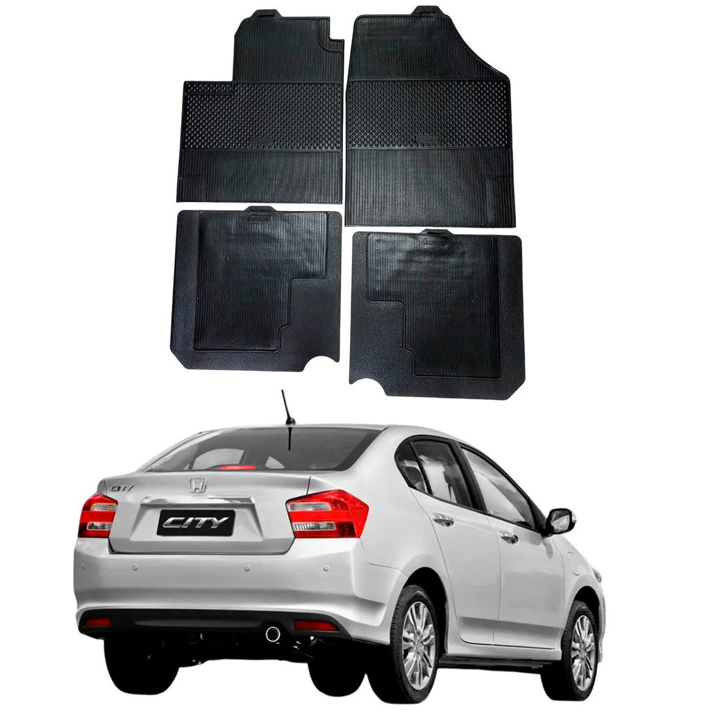 Tapete Honda City 2009 a 2014 Stratus 100% Borracha Borcol