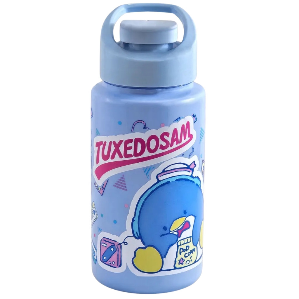 Garrafa Garrafinha de Água Infantil Squeeze Pinguim 500ml Plástica Azul Claro Bandeirante em Oferta na Shopee