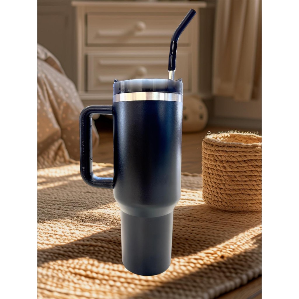 copo garrafa Térmica inox 1200ml canudo de inox com borracha-inox (externo-interno) em Oferta na Shopee