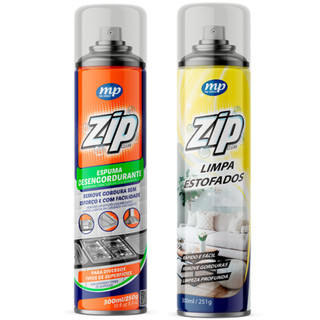 Kit Limpeza Zip Clean Limpa Estofado +Espuma Desengordurante