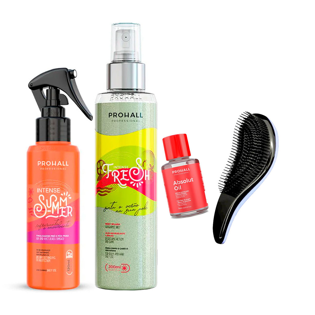 Leave In Intense Summer + Body Splash Prohall (+Escova/Óleo)
