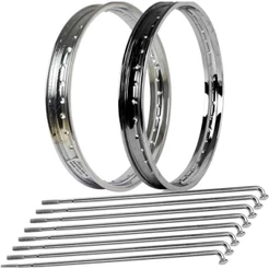 Kit Aro Dianteiro-Traseiro-2jogo Raio cgTitan fan start 125 150 160 factor ybr cromo forte 3.5mm 4mm