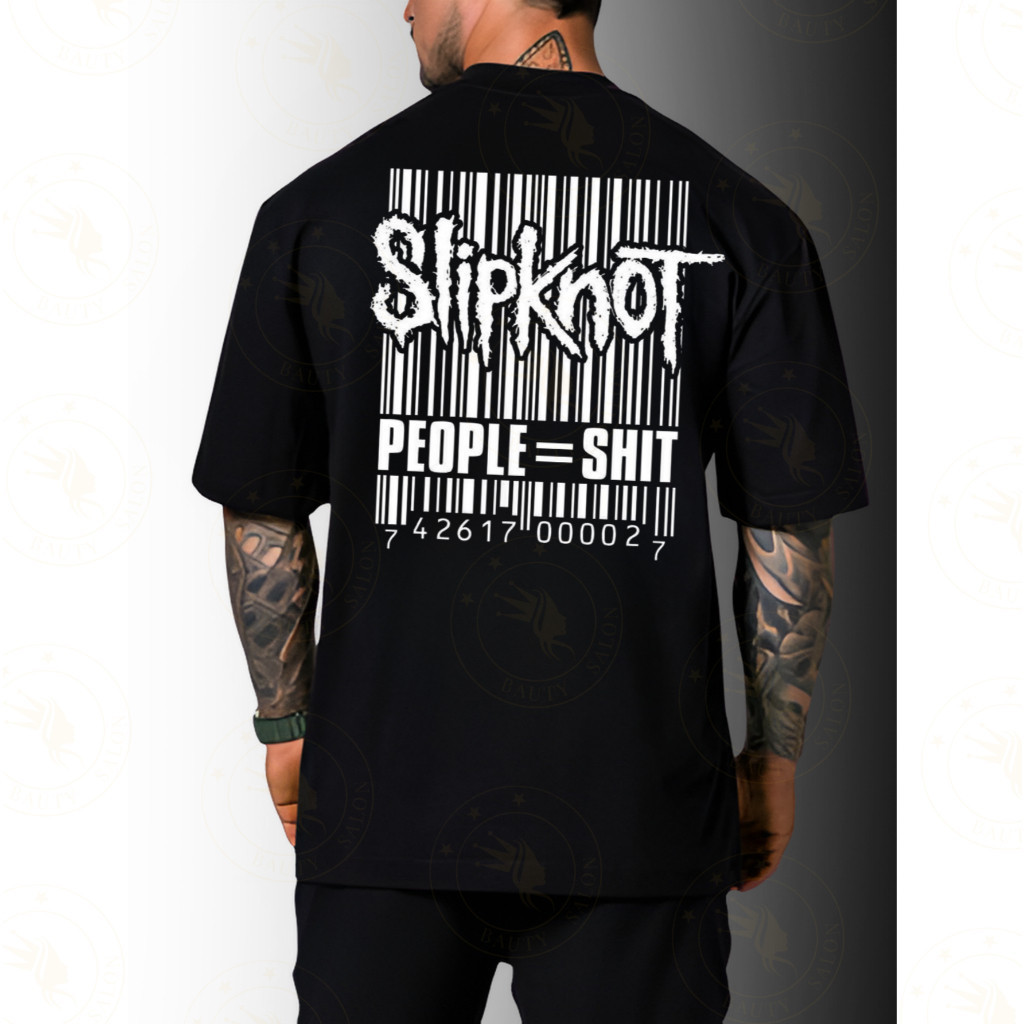 [Camiseta Premium em Algodão Puro]GXG Camiseta Oversized Banda Slipknot Camisa Streetwear Oversized