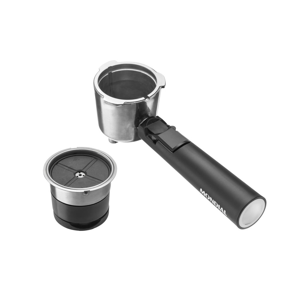 Porta filtro para Cafeteira Espresso Mondial Dolce Crema 20 Bar C-20-EC Mondial Preto/Inox CPC-NP em Oferta na Shopee