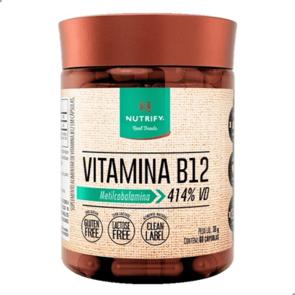 Vitamina B12 Metilcobalamina 414% VD 60 Capsulas Nutrify