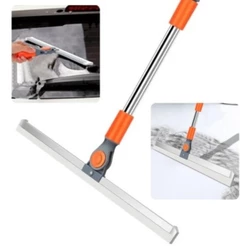 GUIANA Rodo Vassoura Mágica de Silicone Multiuso com Cabo Extensor Raspador para Limpeza de Vidros e Pisos
