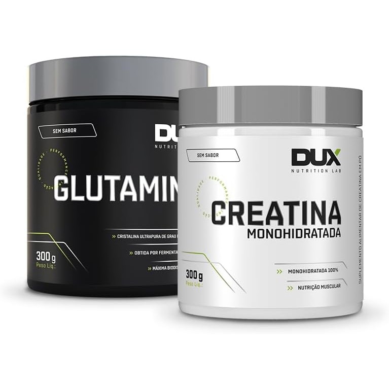 KIT CREATINA MONOHIDRATADA + GLUTAMINA (300G) DUX NUTRITION