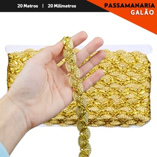 Fita Galão Passamanaria – 20mm x 20 metros | Ref: Galão-02 em Oferta na Shopee