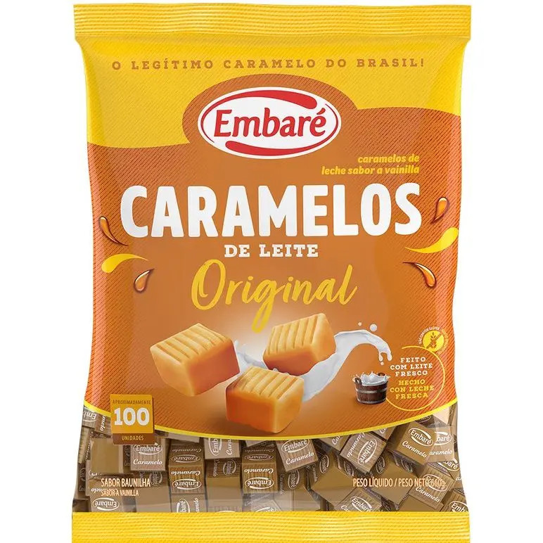 Bala Mastigável Embare Caramelo 660g