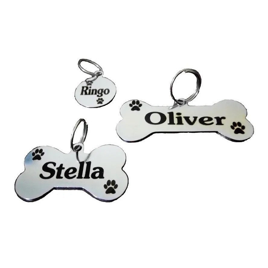Plaquinha Identificação Pet Cachorro Gato Envio Imediato