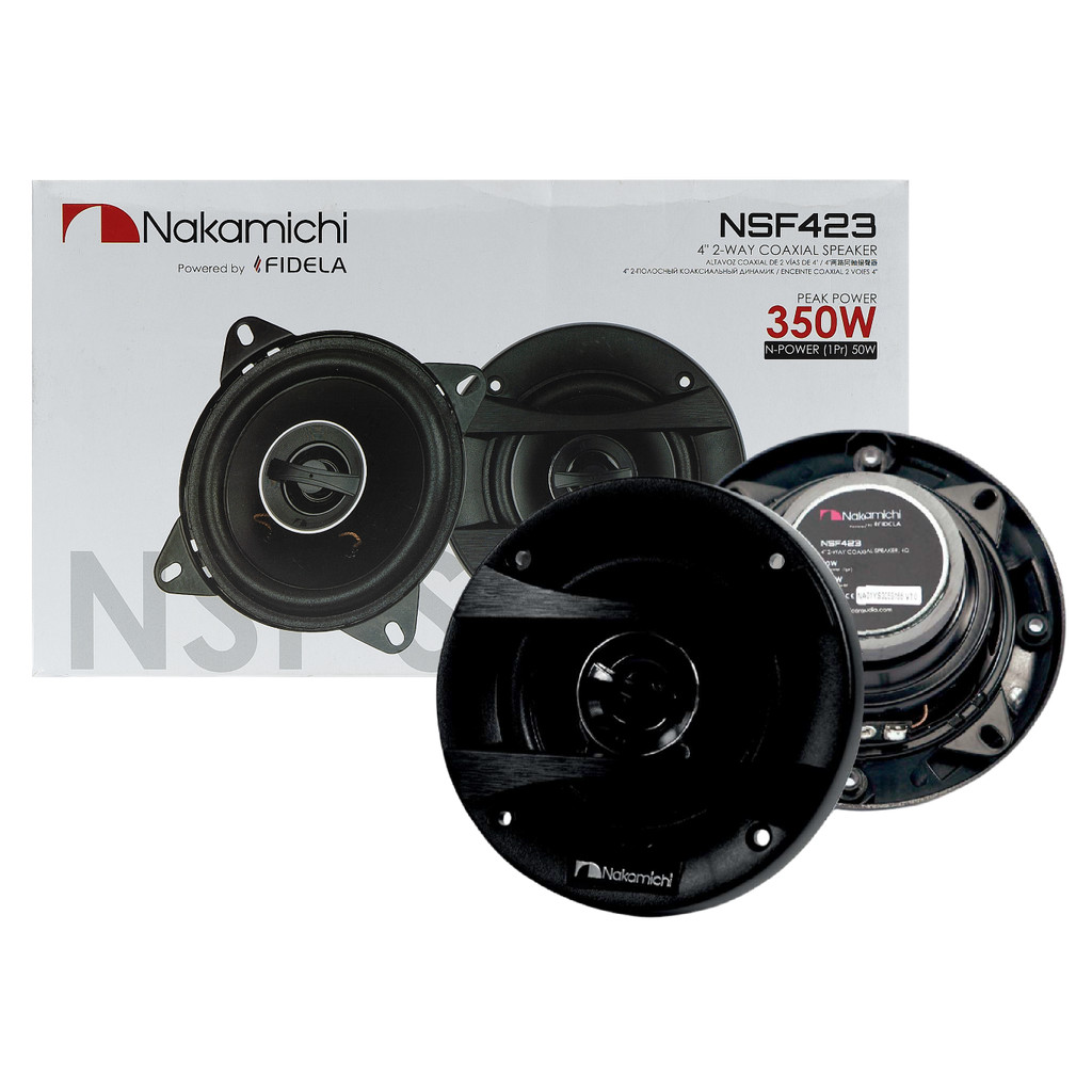 Par Alto Falante Coaxial Nakamichi 4 Pol 50w Rms 4Ω NSF423