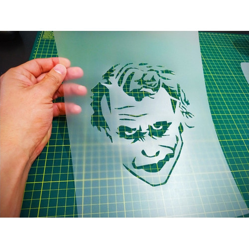 Stencil Coringa Para Aerografias e Pinturas