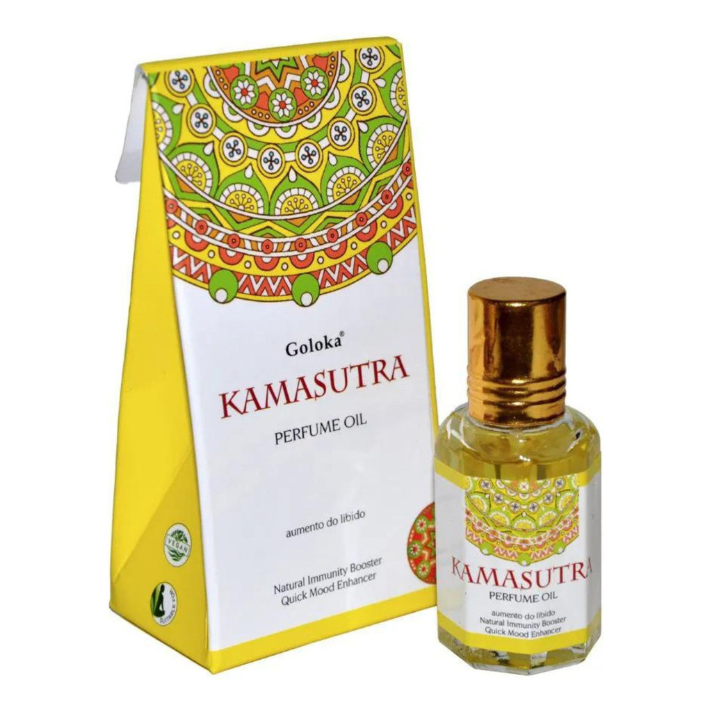 Óleo Perfumado Indiano Goloka Kamasutra 10ml - Aumenta a Libido
