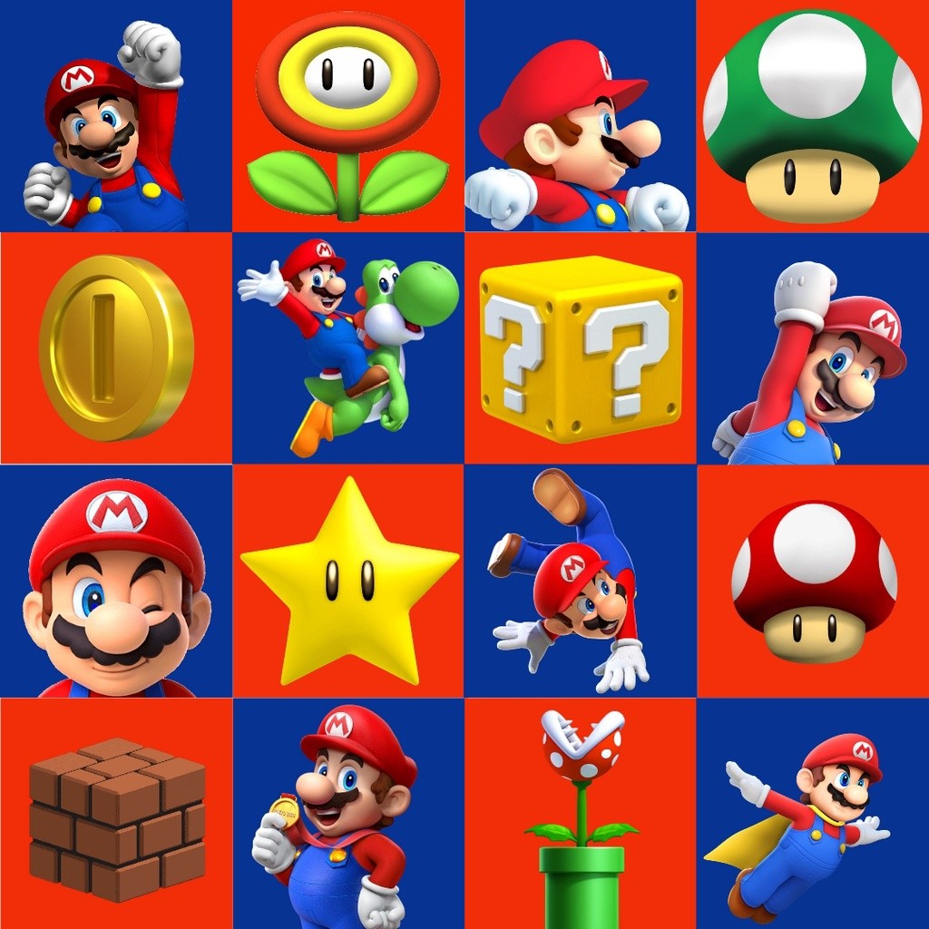 Tecido TRICOLINE MISTA Estampa Digital - Mario 5