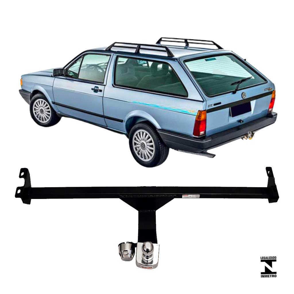 Engate Reboque Fixo Parati 1987 A 1995 Capacida Carga 450kg Aco Resistente  Certificado Inmetro bOM