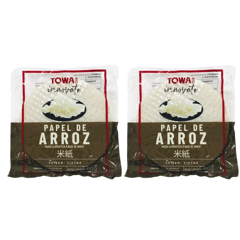 KIT COM 2 Folha De Arroz Comestível Rice Paper TOWA em Oferta na Shopee