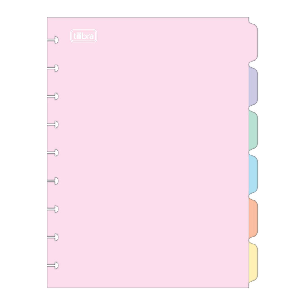 Divisória colorida colegial Tilidisco 6 projeções 342084 Tilibra em Oferta na Shopee