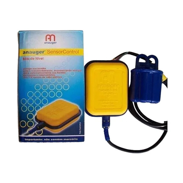 Chave Boia Anauger 15A Controle de Nível Superior e Inferior