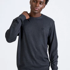 Suéter Flamengo Conto Pullover Chumbo Oficial