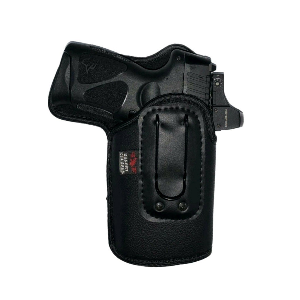 Coldre Velado Premium(Com Lanterna e RedDot) P/ Pist. Th380c /G3c/ G2c / C11/ G11/ Th40c/ PT640/ em Neoprene e Couro P.U